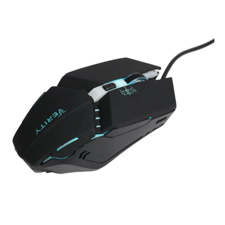 کیبورد و ماوس گیمینگ وریتی مدل V-KB6126GCW، سوییچ ممبران، Full-Size، نورپردازی LED RGB