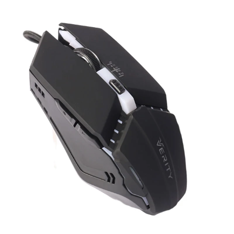 کیبورد و ماوس گیمینگ وریتی مدل V-KB6126GCW، سوییچ ممبران، Full-Size، نورپردازی LED RGB