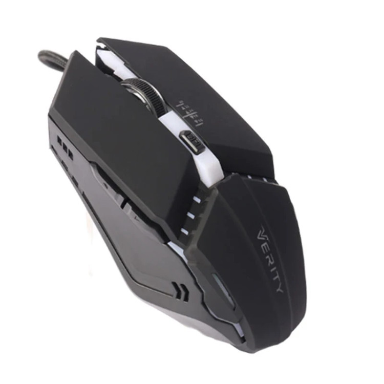 کیبورد و ماوس گیمینگ وریتی مدل V-KB6126GCW، سوییچ ممبران، Full-Size، نورپردازی LED RGB