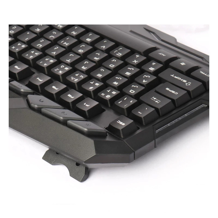 کیبورد و ماوس گیمینگ وریتی مدل V-KB6126GCW، سوییچ ممبران، Full-Size، نورپردازی LED RGB