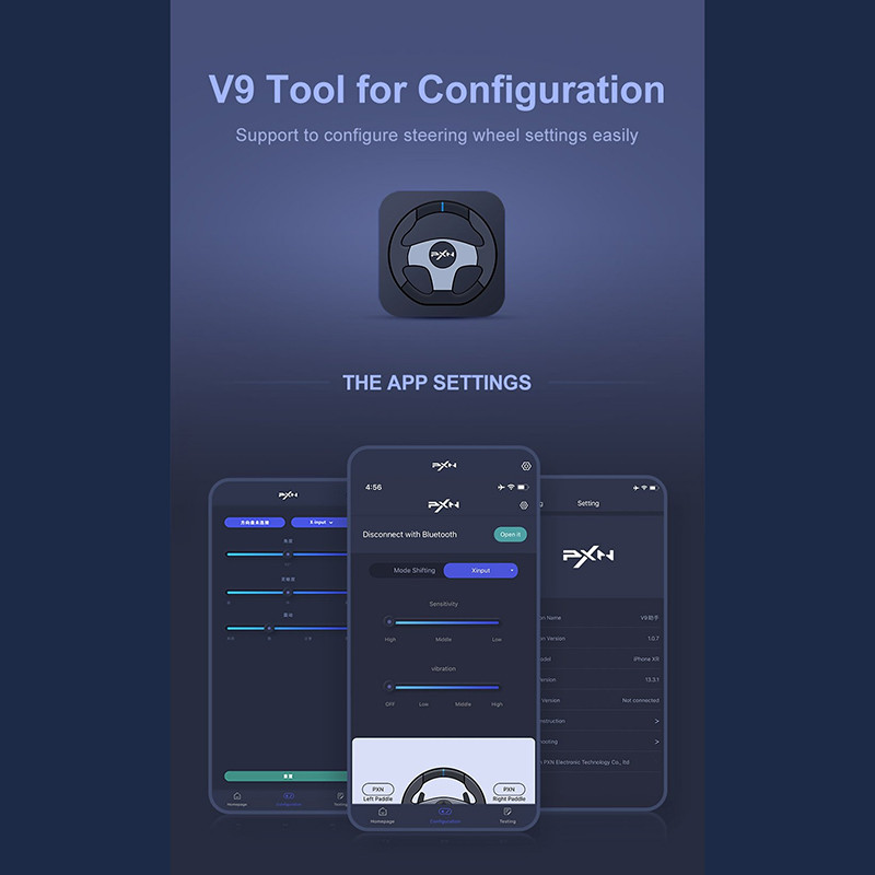 گجت دسته فرمان بازی پی ایکس ان  مدل V9