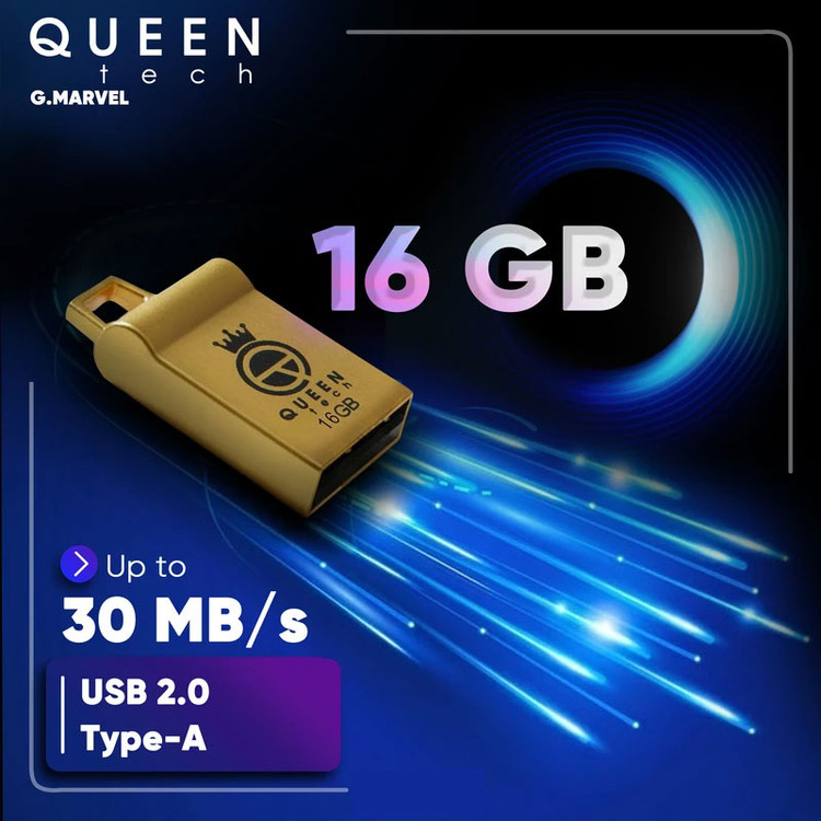 فلش مموری کوئین تک مدل G.MARVEL ظرفیت 16 گیگابایت USB 2.0