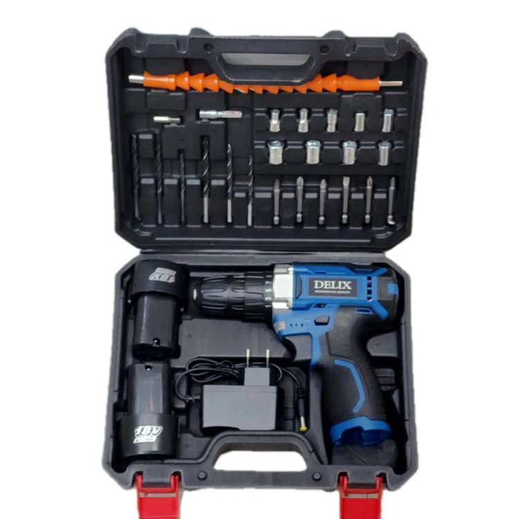 مجموعه 47 عددی دریل پیچ گوشتی شارژی دلیکس مدل BSH18V